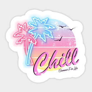 Chill Summer for Life Sticker